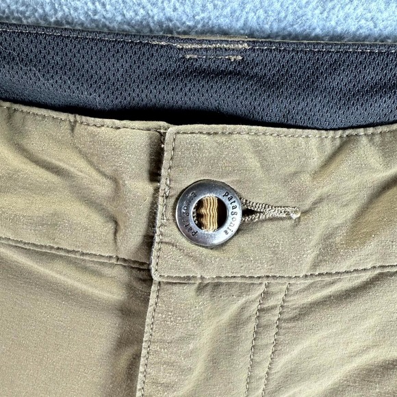 Patagonia Quandary Hiking Pants Men 36 Brown Stretch Zipped Pockets Straight Leg - Picture 3 of 13